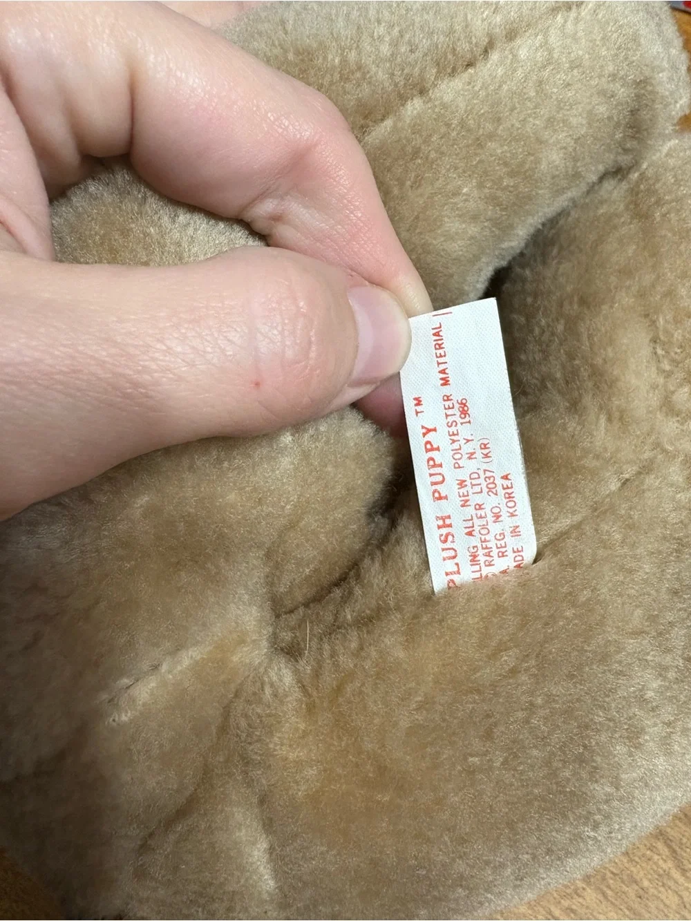 VTG 1986 Raffoler Wrinkles Plush stuffed puppy 10.5in